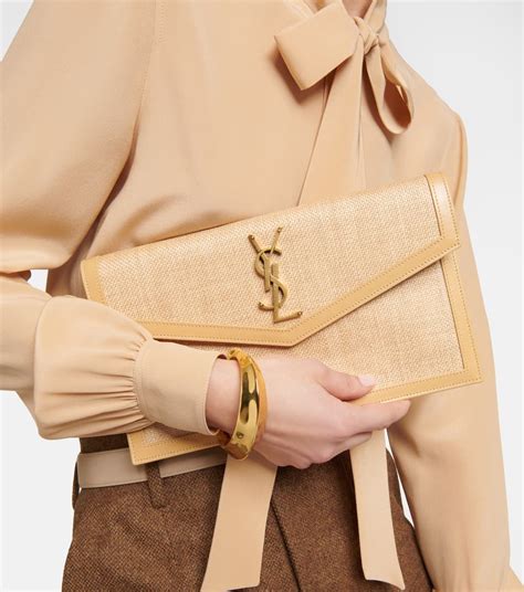 ysl raffia|ysl raffia clutch.